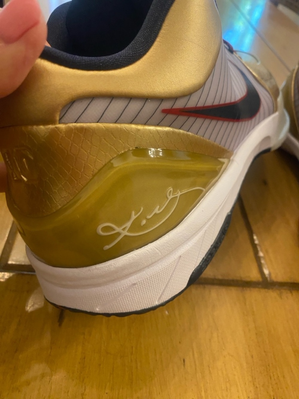 Nike Kobe 4 Protro Gold Metal Athletic Basketball Sneakers New & box size 14 - Picture 12 of 15